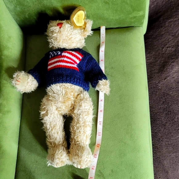 Ty Attic Treasures Collection Vintage Beanie Baby Brown Bear Named Grant 14" NWT - Picture 8 of 8